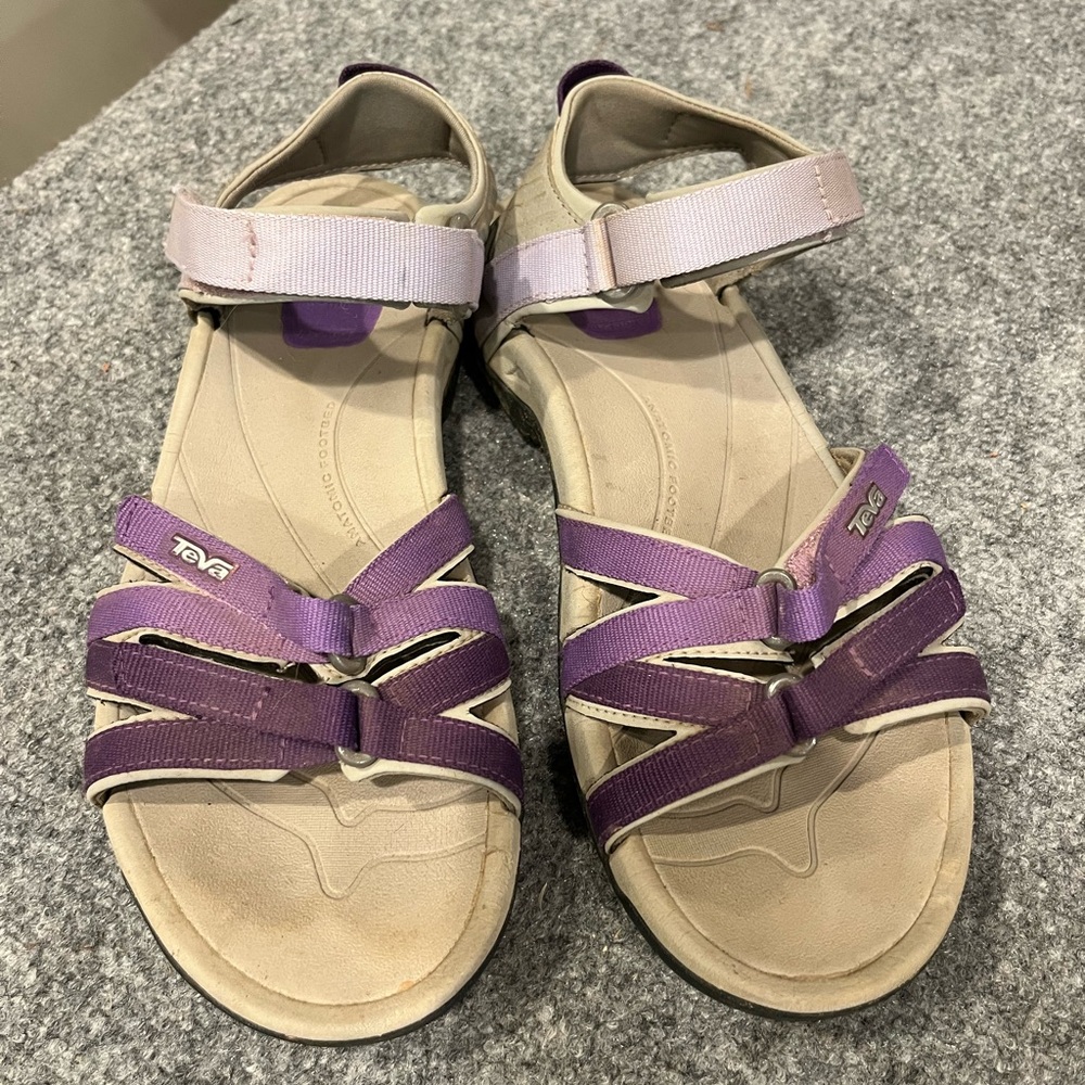 TEVA TIRRA DEEP LAVENDER GRADIENT SANDALS Size 8.5 - Picture 2 of 12